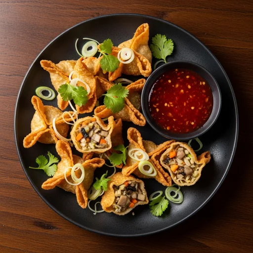 Gebackene Wantan Vegan