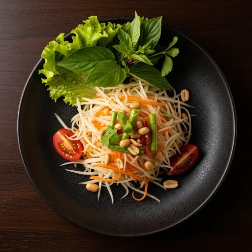 Papaya Salat Vegan