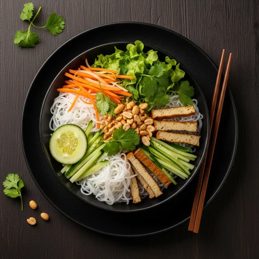 Bun Nudelsalat Vegan